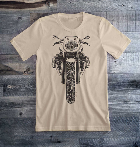 BMW R nine T Racer Black Motorcycle Tee Shirt